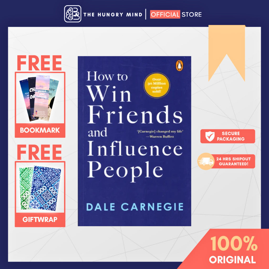 How To Win Friends and Influence People (ORIGINAL) by Dale Carnegie (PB-BLUE) Self Help Books