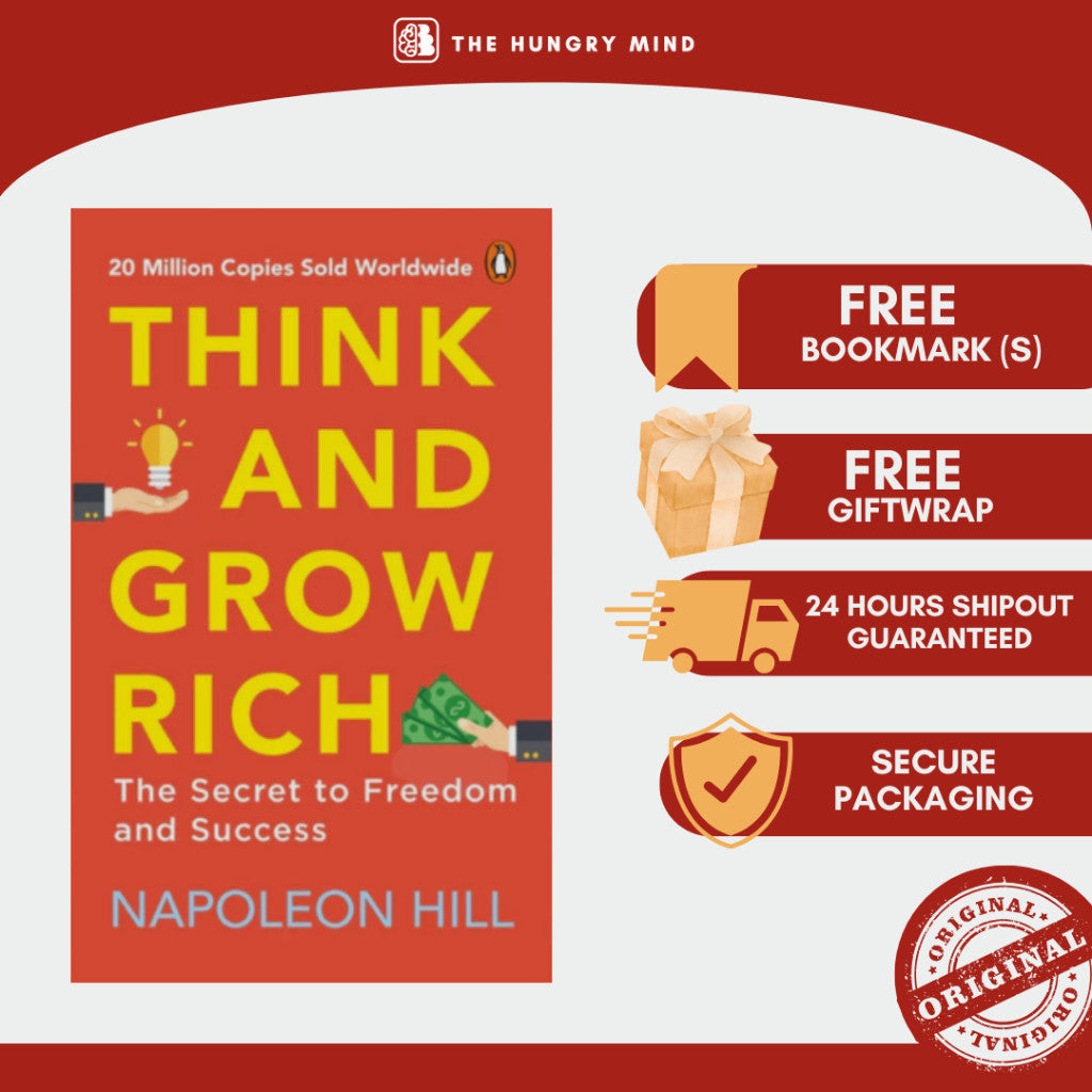 Think and Grow Rich: The Secret To Freedom and Success (ORIGINAL) by Napoleon Hill (PB) Self Help