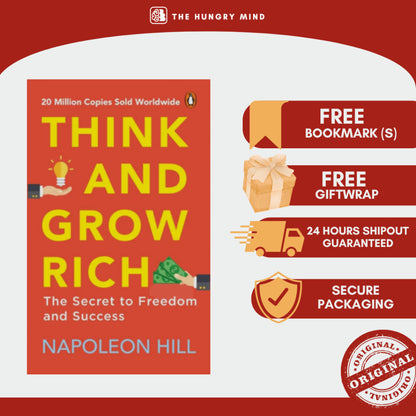 Think and Grow Rich: The Secret To Freedom and Success (ORIGINAL) by Napoleon Hill (PB) Self Help